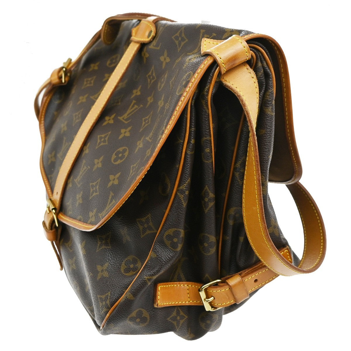 Louis Vuitton Saumur Handbag Monogram Canvas