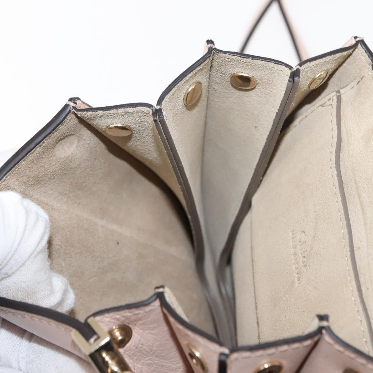 Chloe Faye Bracelet Crossbody Bag Leather and Suede