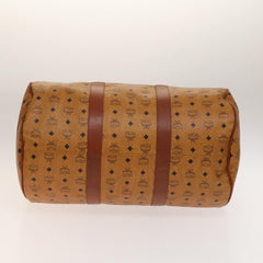 MCM Visetos Handbag Canvas and Leather