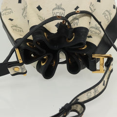 MCM Drawstring Shoulder Bag Leather