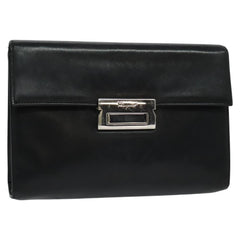 Salvatore Ferragamo Vintage Gancini Pochette Leather