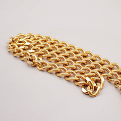 Chanel Vintage Turnlock Reissue Chain Necklace Metal