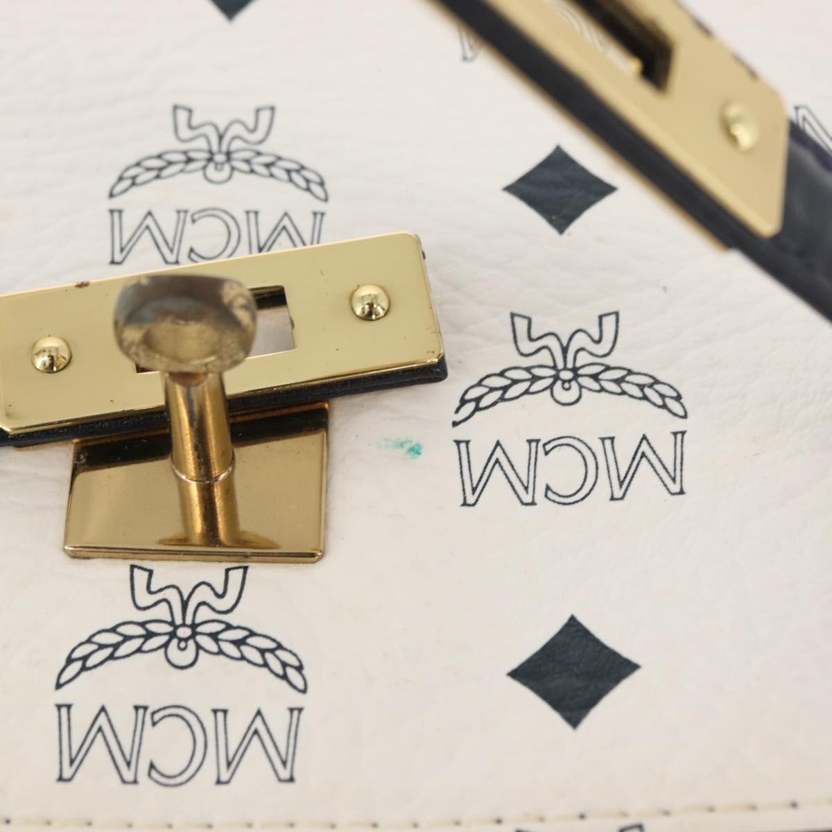 MCM Visetos Handbag Canvas and Leather