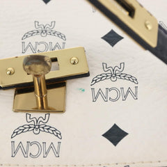 MCM Visetos Handbag Canvas and Leather