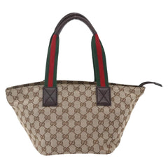 Gucci Web Zip Tote GG Canvas