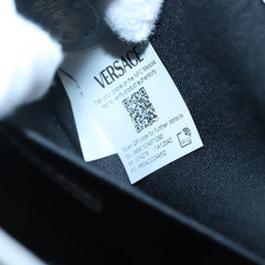 Versace Virtus Flap Messenger Bag Leather