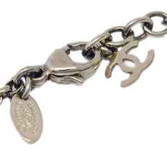 Chanel Vintage CC Pendent Necklace Plated Metal