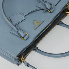 Prada Double Zip Lux Tote Saffiano Leather