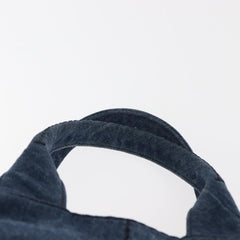 Prada Canapa Convertible Tote Denim