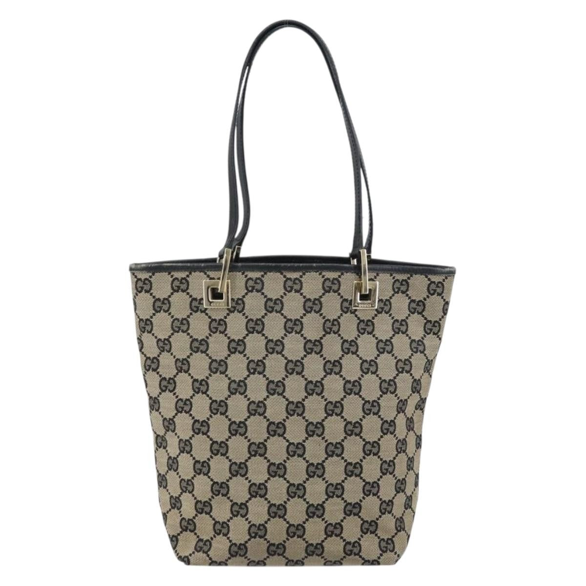 Gucci Vintage Bucket Shopping Tote GG Canvas