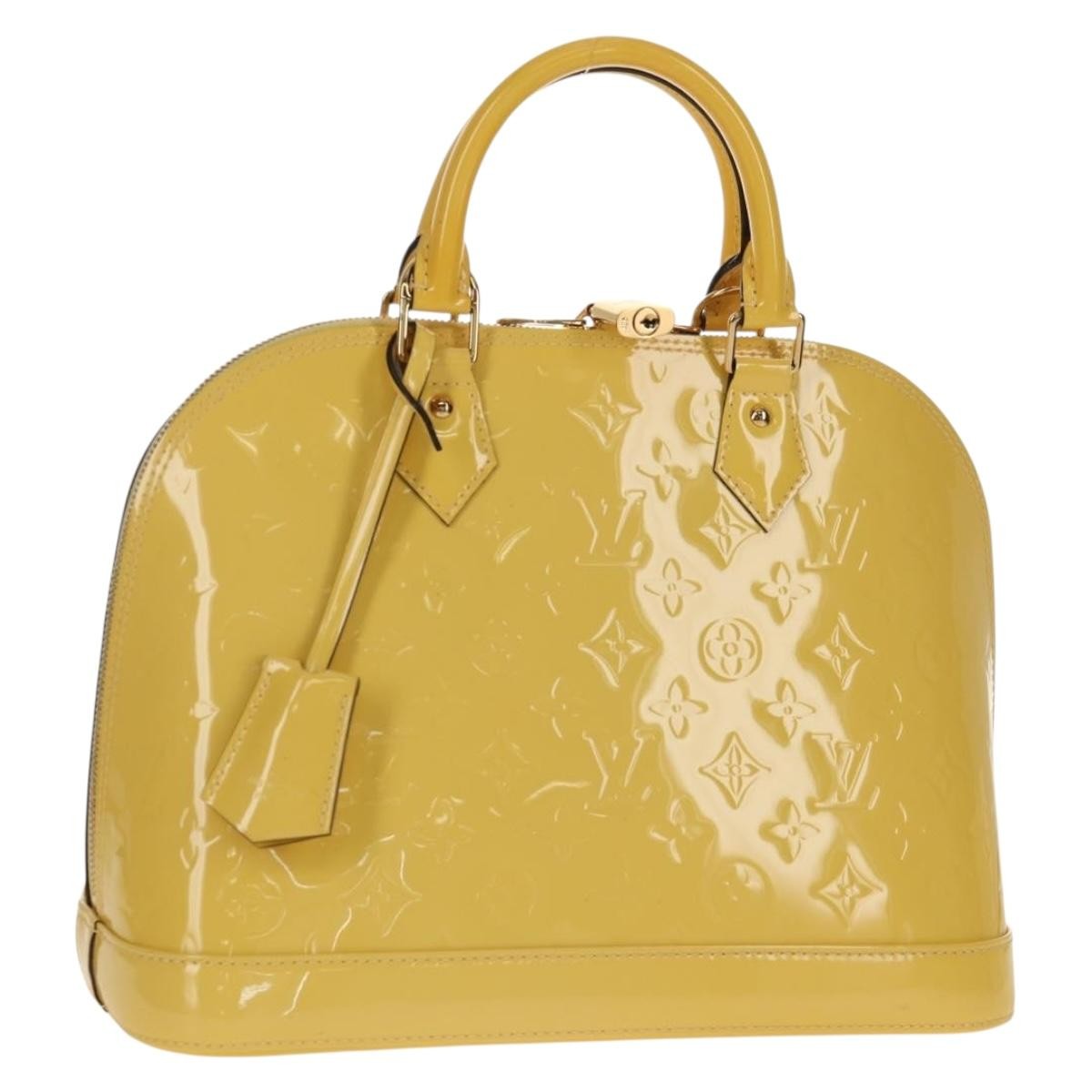 Louis Vuitton Alma Handbag Monogram Vernis