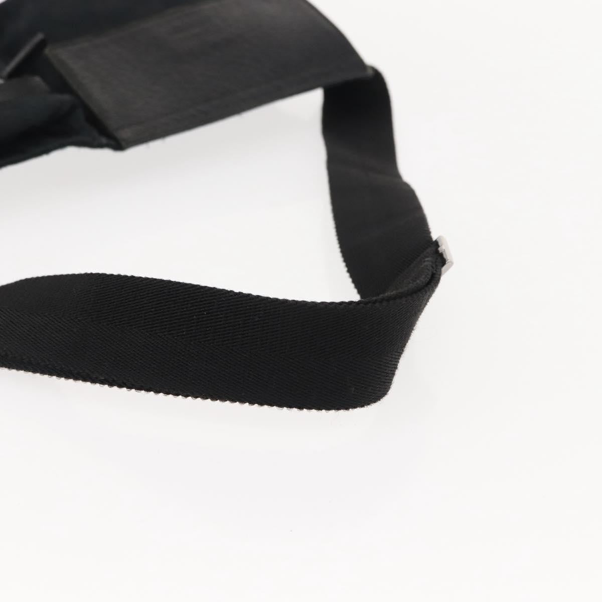 Gucci Vintage Double Belt Bag GG Canvas with Leather