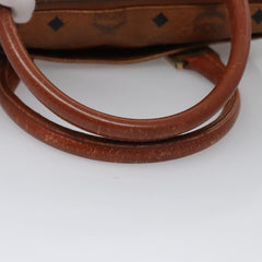 MCM Visetos Handbag Canvas and Leather