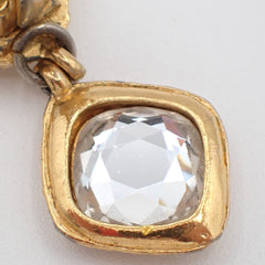 Chanel CC Rhombus Clip-On Earrings Metal