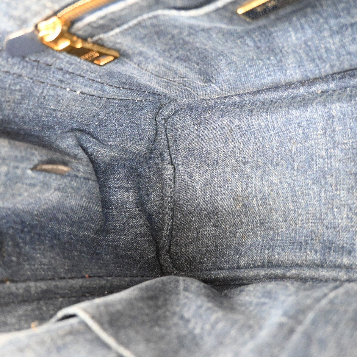 Prada Canapa Convertible Tote Denim