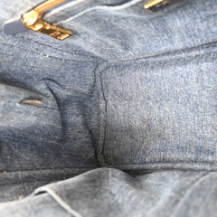 Prada Canapa Convertible Tote Denim