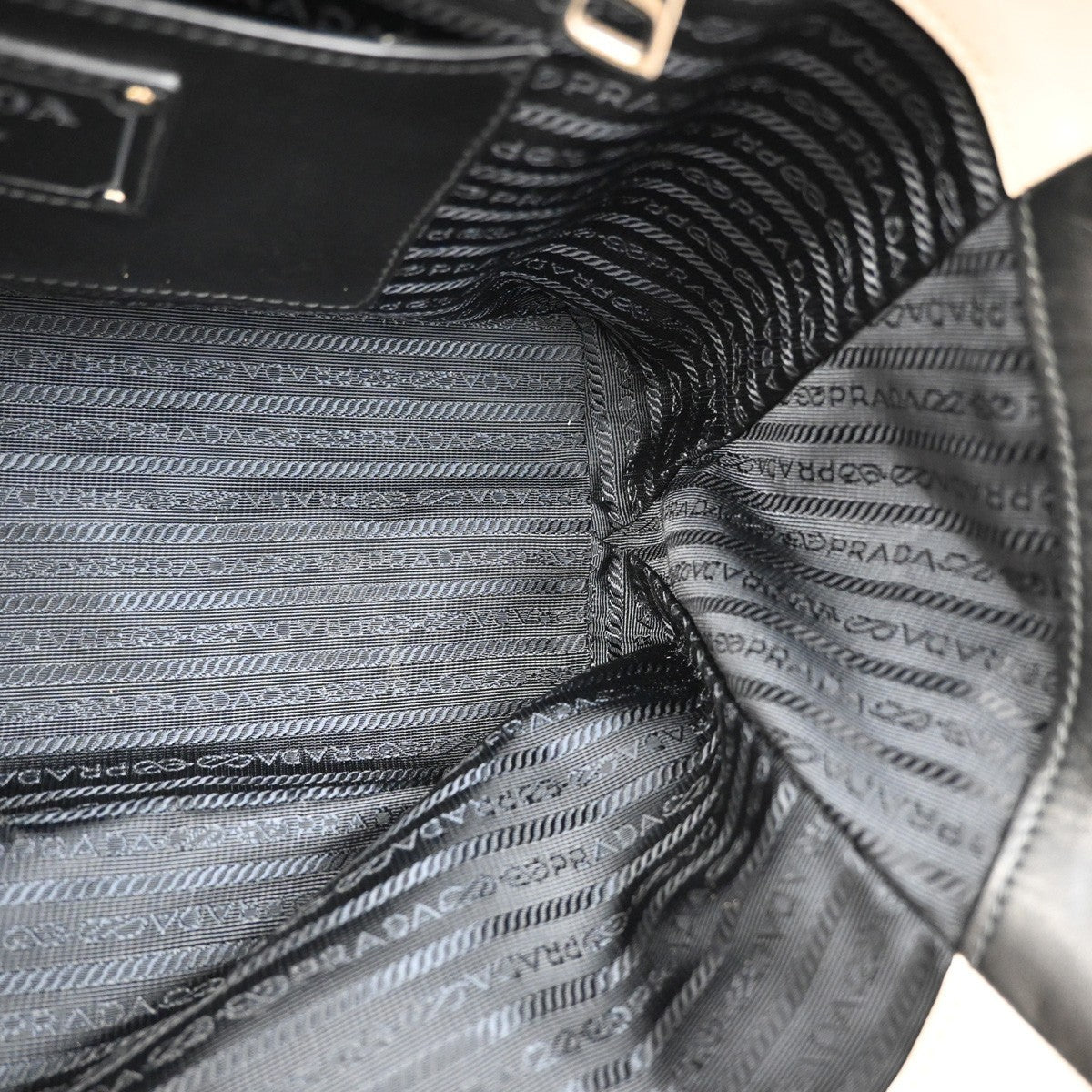 Prada Cuir Convertible Shopping Tote Soft Calf