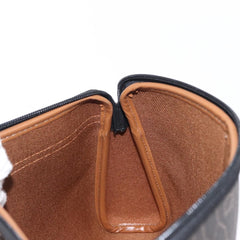 Christian Dior Vintage Honeycomb Zip Pouch Coated Canvas