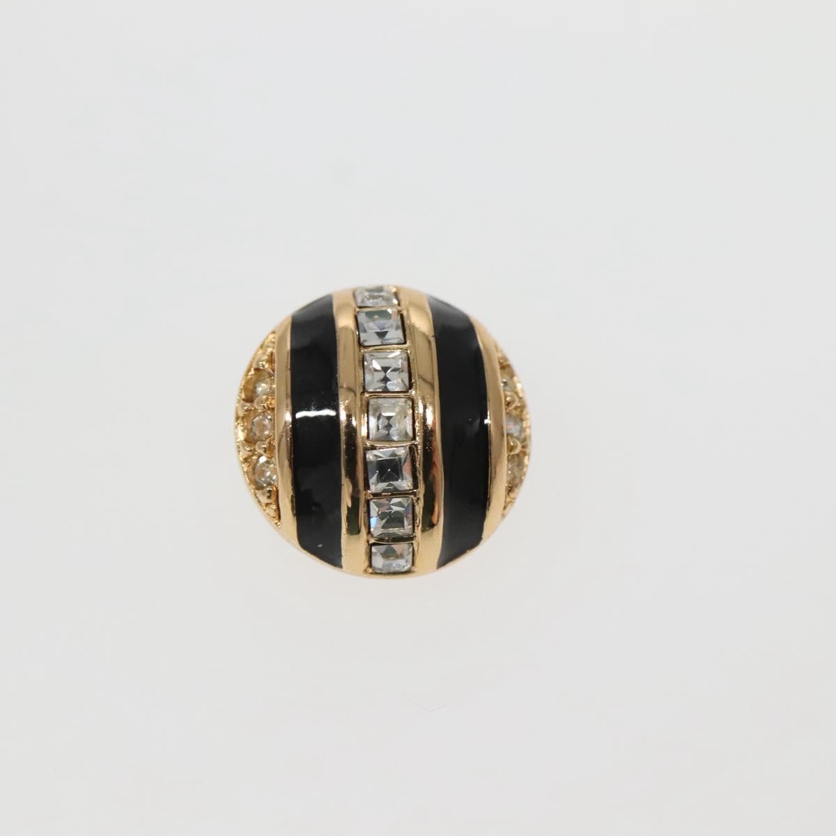 Christian Dior Vintage Round Clip-On Earrings Metal