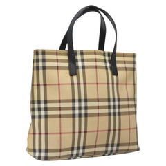 Burberry Top Handle Tote Nova Check Canvas