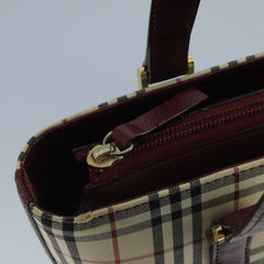 Burberry Nova Check Tote canvas check pattern