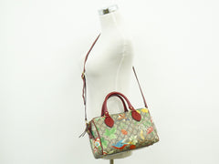 Gucci Convertible Boston Bag Tian Print GG Coated Canvas