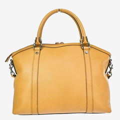 Gucci Britt Convertible Dome Satchel Leather