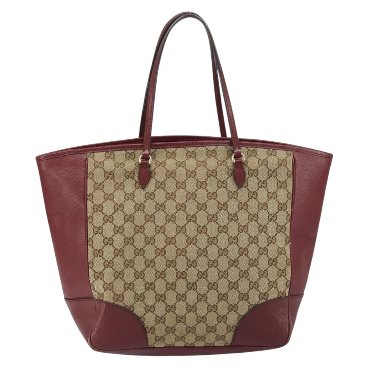 Gucci Bree Tote GG Canvas with Leather