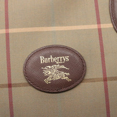 Burberry Nova Check Tote Canvas and Leather