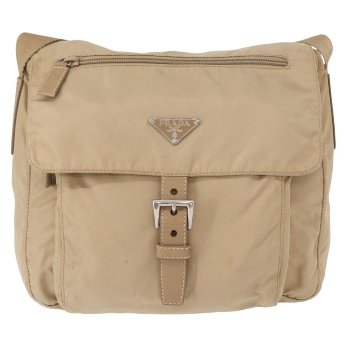 Prada Buckle Messenger Bag Tessuto