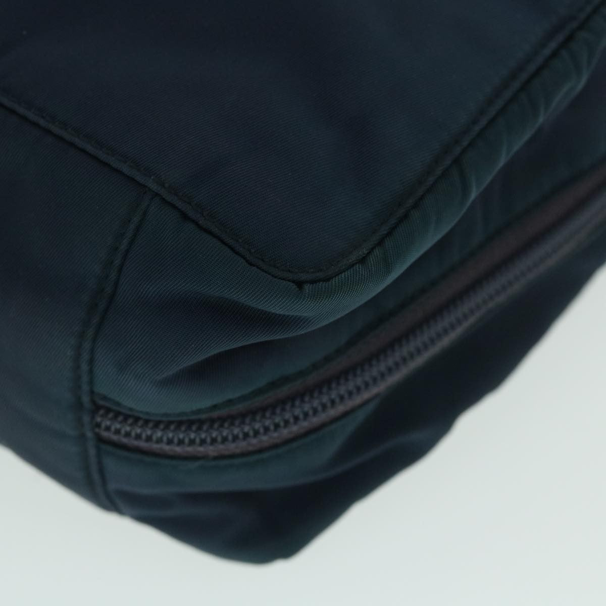 Prada Double Zip Wristlet Pouch Tessuto