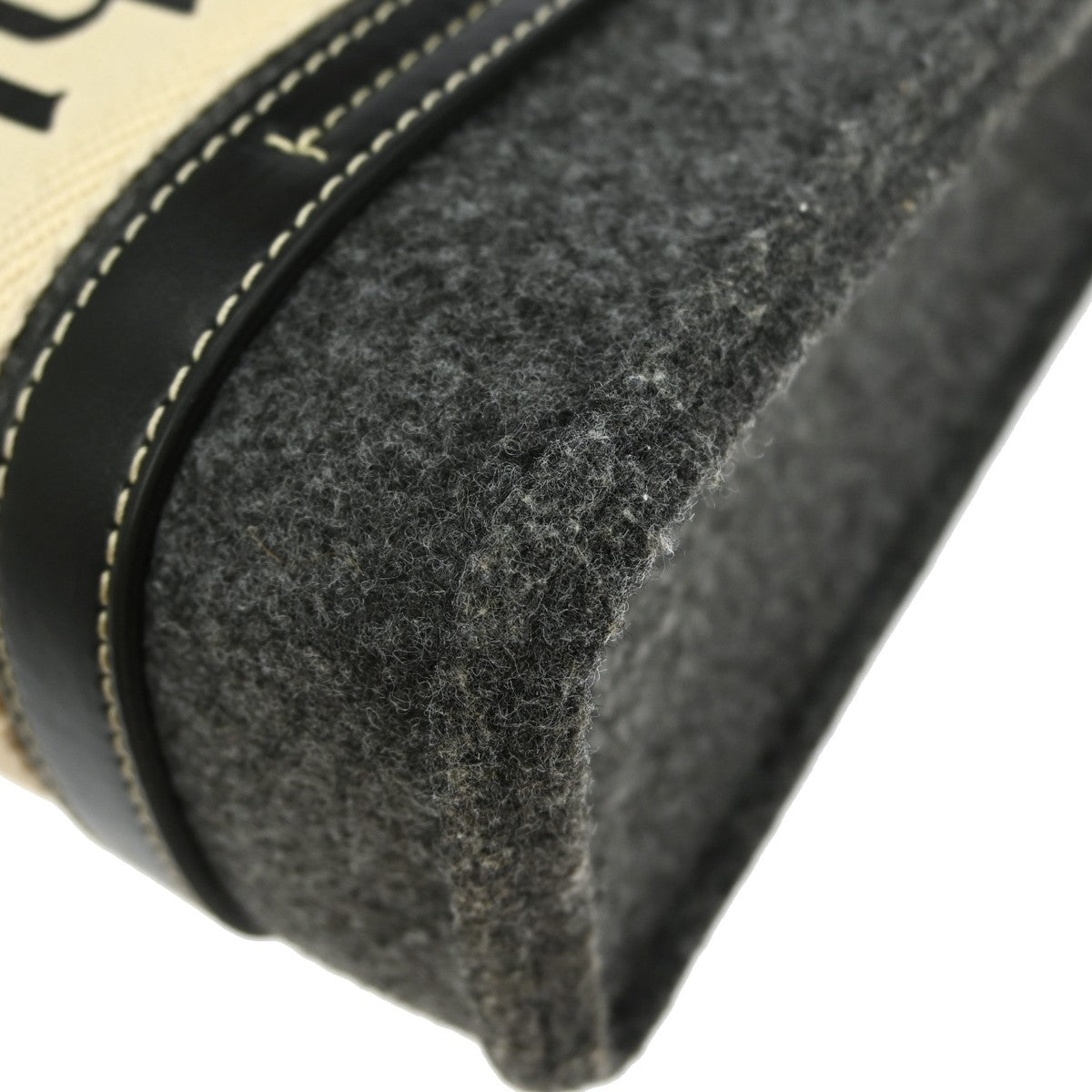 Chloe Woody Convertible Tote Recycled Felt with Leather and Canvas