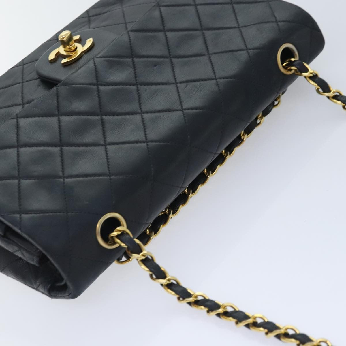 Chanel Vintage Classic Double Flap Bag Quilted Lambskin