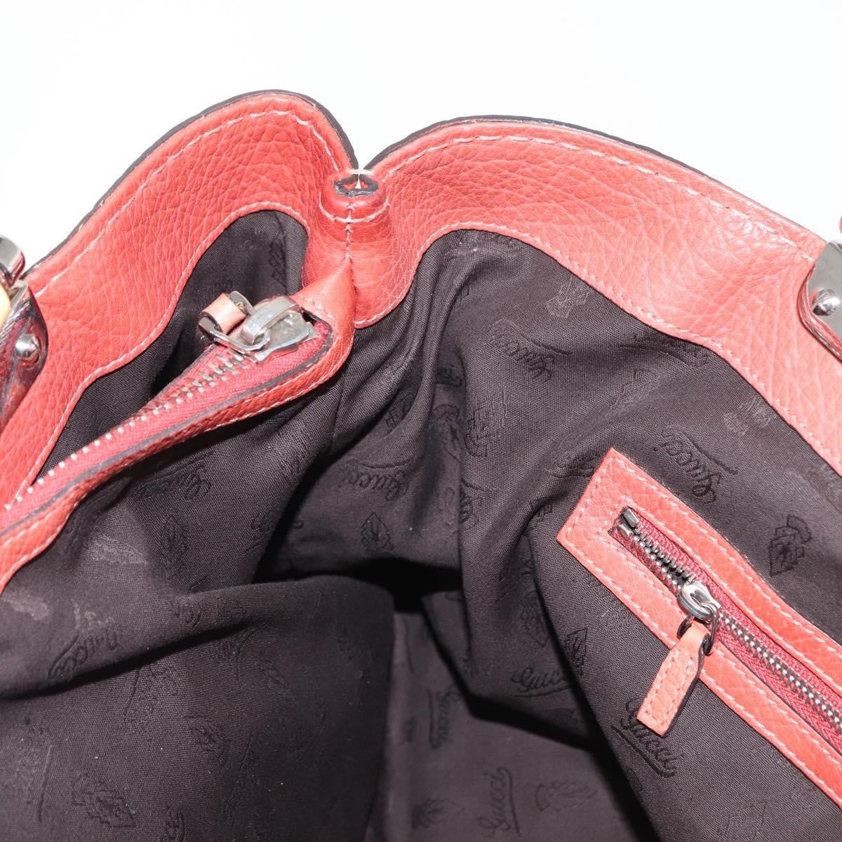Gucci Vintage Bamboo Handle Bag Leather