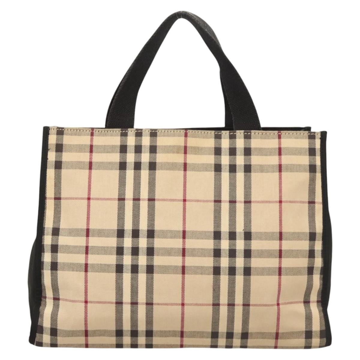 Burberry Nova Check Tote canvas check pattern