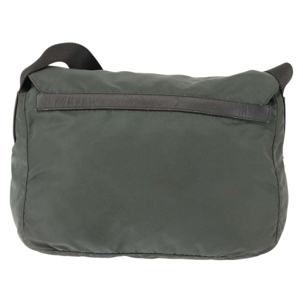 Prada Double Buckle Flap Messenger Bag Tessuto