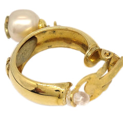 Chanel CC Round Coco Mark Dangle Earrings Metal