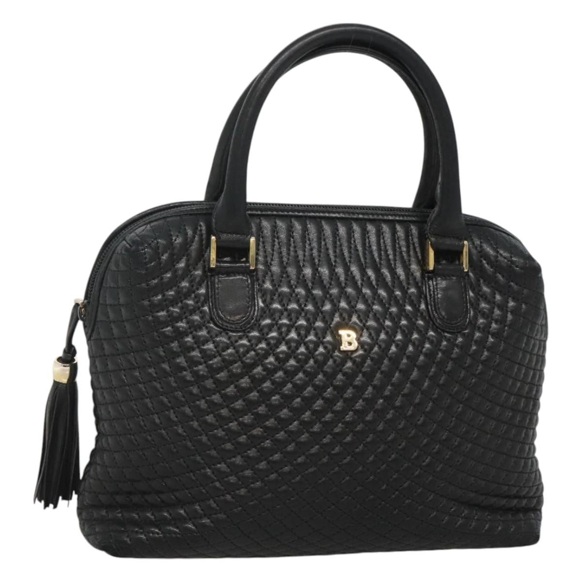 Bally Vintage Handbag Quilted Leather