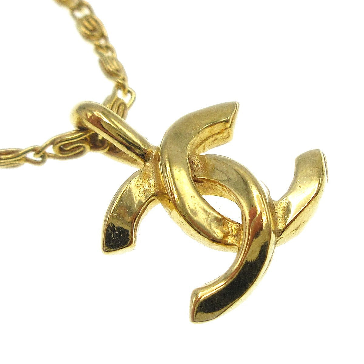 Chanel CC Pendant Necklace Metal