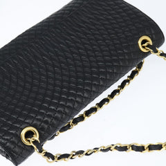 Bally Vintage Chain Shoulder Bag Quilted Leather