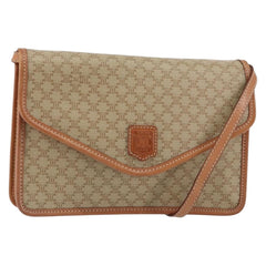 Celine Vintage Macadam Shoulder Bag Canvas