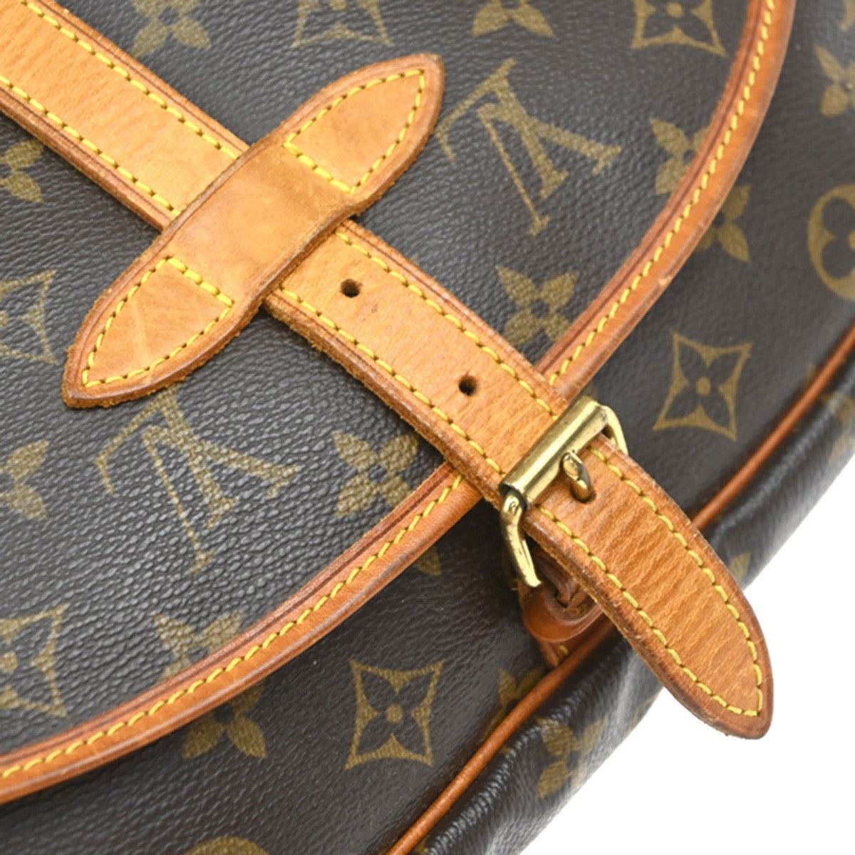 Louis Vuitton Saumur Handbag Monogram Canvas