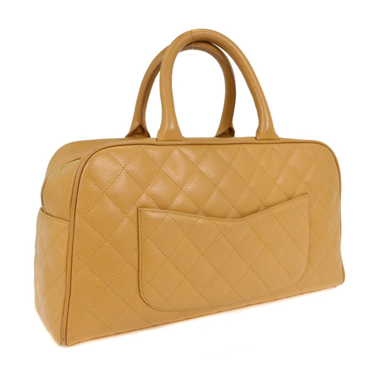 Chanel Timeless CC Bowler Bag Quilted Caviar