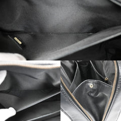 Chanel Surpique Zip Around Satchel Quilted Leather