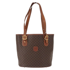 Celine Vintage Macadam Tote bag Canvas and Leather