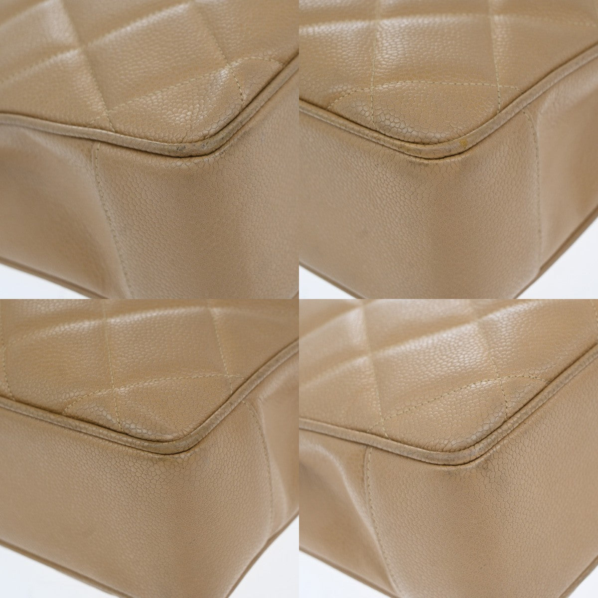 Chanel Vintage CC Lock Pocket Tote Quilted Caviar