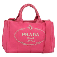 Prada Canapa Convertible Tote Canvas