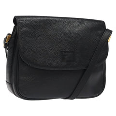 Burberry Flap Shoulder Bag Leather