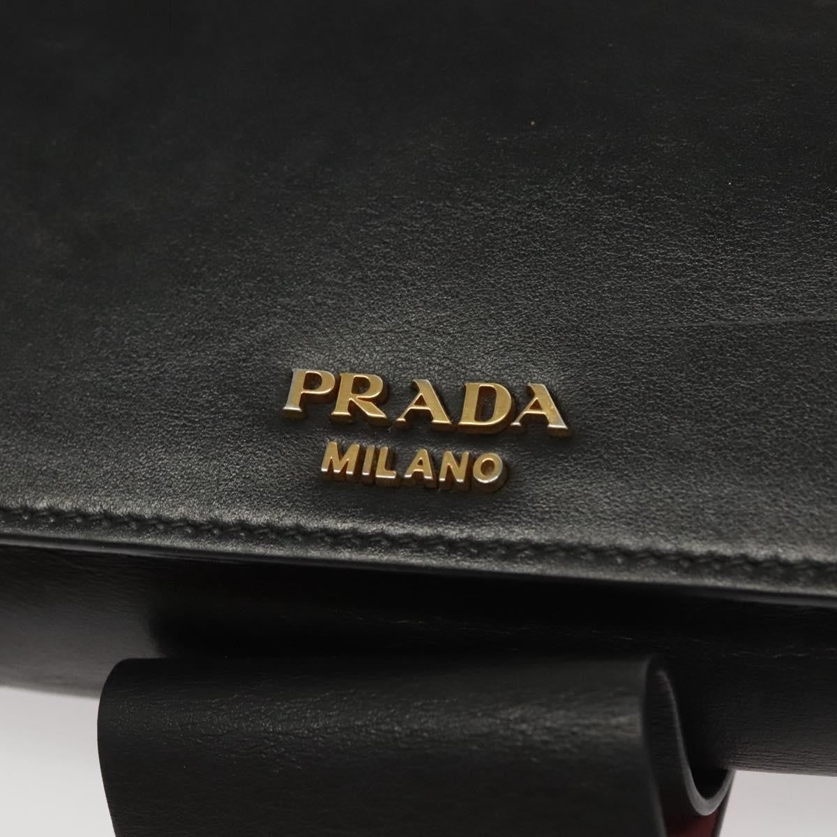 Prada Metal Ribbon Shoulder Bag City Calfskin