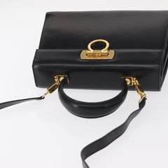 Salvatore Ferragamo Convertible Top Handle Bag Leather